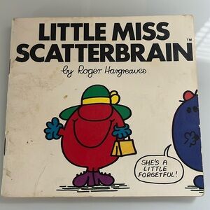 Rare 1981 Kids Little Miss Scatterbrain By Roger Hargreaves
